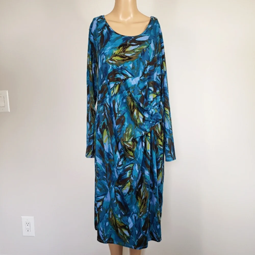 J.Jill floral shift dress size L